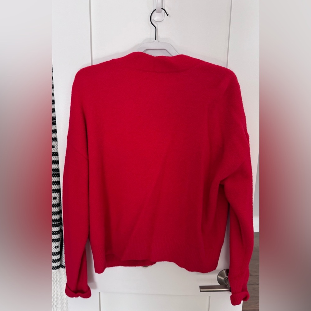 a new day Women's Bright Red Cardigan - Picture 2 of 3